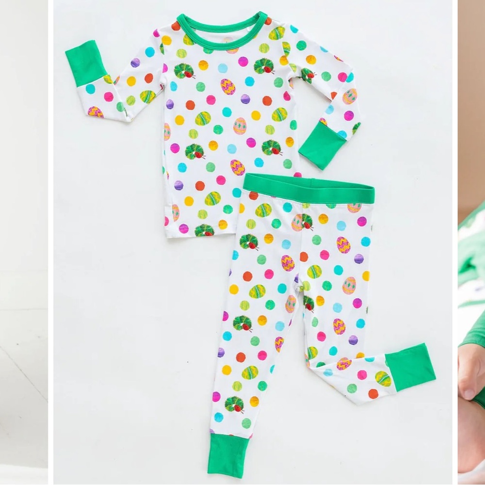 NWT The Sleepy Sloth The World of Eric Carle Caterpillar Pajamas